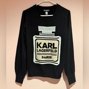 Karl Lagerfeld NWT perfume bottle sweater